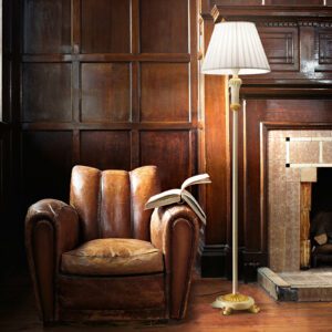 Book on a leather armchair
